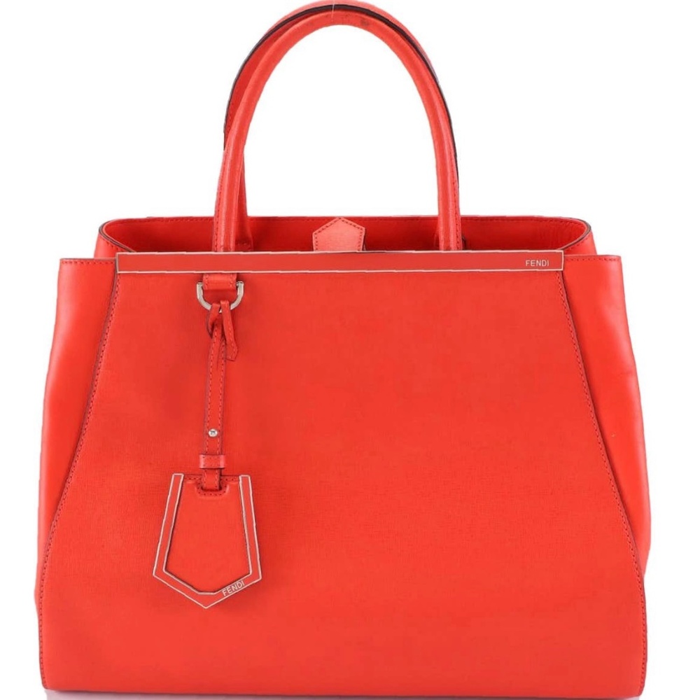 Fendi Medium2Jours Tote Bag in Saffiano Leather